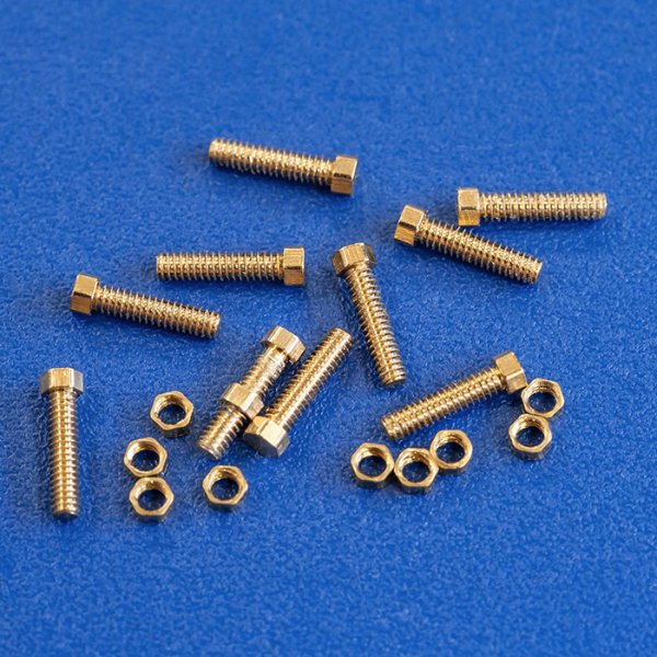 モデルファクトリーヒロ MFH 極小六角ボルト&ナット セット No.02 1.2φx5mm