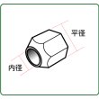 画像2: さかつう 六角フランジ 平径1.5mm テーパー付 10個入り （ディテールアップパーツ） (2)