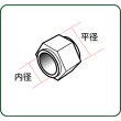 さかつう 4470 六角フランジ 平径0.6mm 六角管継ぎ手 0.25mm線用