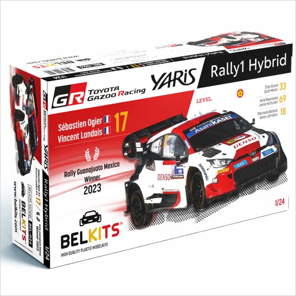 ベルキット BEL026 1/24 トヨタ GR ヤリス ラリー1 ハイブリッド WRC 2023 プラモデル