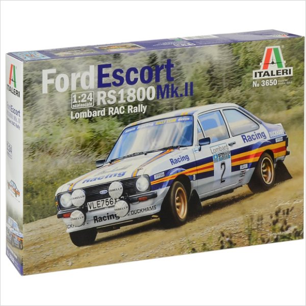 イタレリ 3650 1/24 フォード エスコート RS1800 Mk.II RACラリー プラモデル