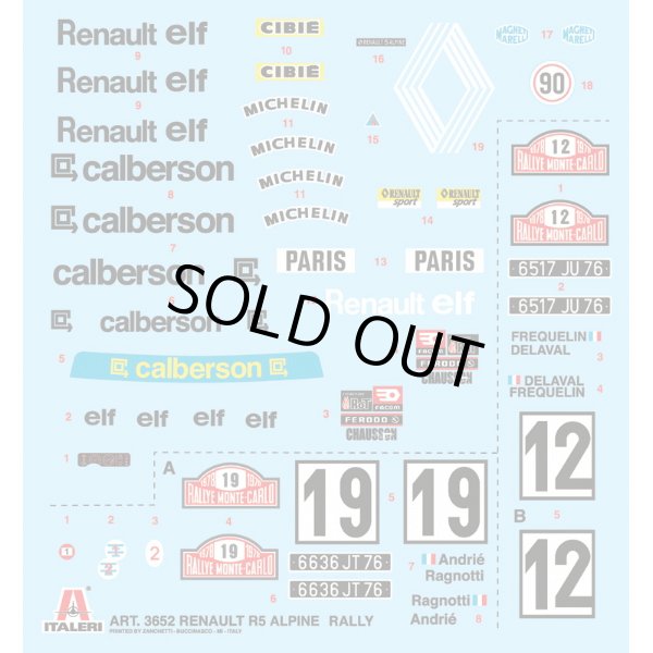 イタレリ 1/24 ルノー R5 アルピーヌ ラリー