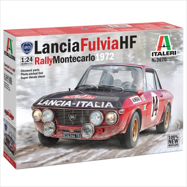 イタレリ 3670 1/24 ランチア フルビアHF 1972 ラリーモンテカルロ プラモデル