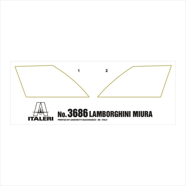 イタレリ 3686 1/24 ランボルギーニ ミウラ プラモデル