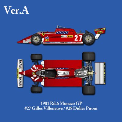 画像1: MFH 1/12 フェラーリ 126CK Ver.A 1981 モナコGP