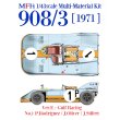 モデルファクトリーヒロ MFH 1/43 ポルシェ 908/3 1971