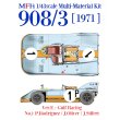 モデルファクトリーヒロ MFH 1/43 ポルシェ 908/3 1971