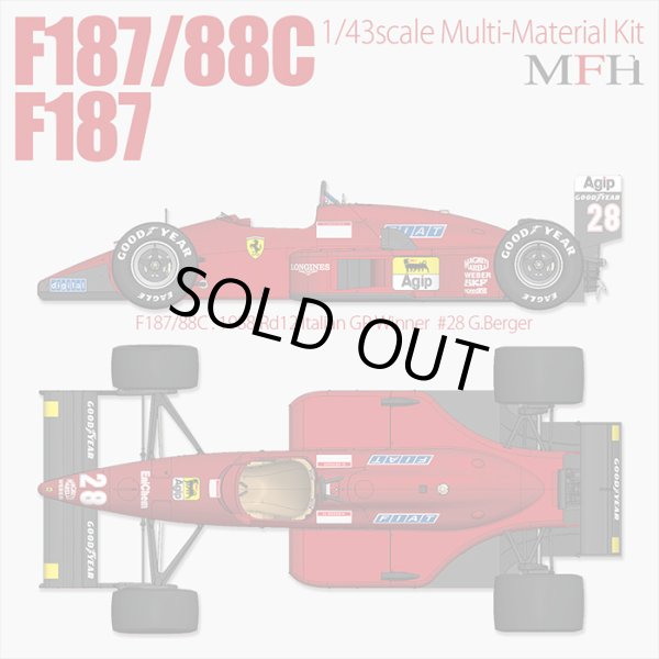 モデルファクトリーヒロ MFH K774 K775 K776 K777 1/43 フェラーリ F187 / F187/88C