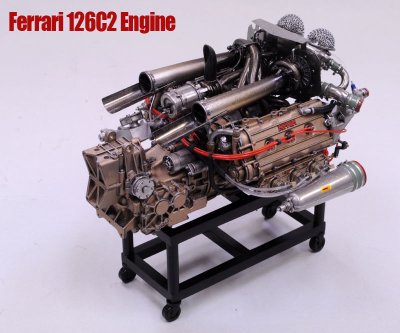 画像1: MFH 1/12 フェラーリ 126C2 エンジンキット