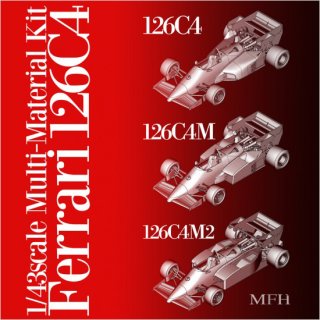 1/20 モデルファクトリーヒロ フェラーリ 126C4 M2 ポルトガルGP 1/20 フェラーリ 126C4/M2 | HLJ.co.jp