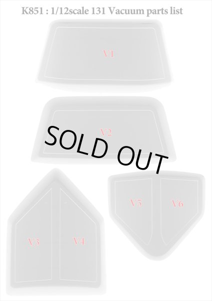 モデルファクトリーヒロ MFH K851 1/12 フィアット 131 アバルト ラリー パーツ・リスト