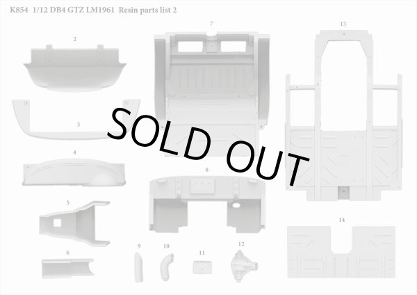 モデルファクトリーヒロ MFH K854 1/12 アストンマーティン DB4 GTZ LM 1961