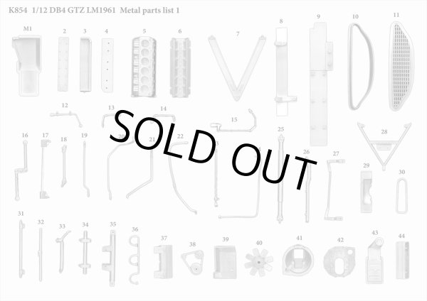 モデルファクトリーヒロ MFH K854 1/12 アストンマーティン DB4 GTZ LM 1961