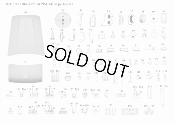モデルファクトリーヒロ MFH K854 1/12 アストンマーティン DB4 GTZ LM 1961