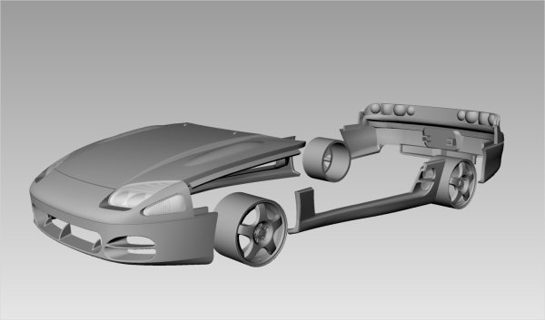 SMC TKP-003 1/24 三菱 GTO / 3000GT `93 コンバージョンキット タミヤ対応
