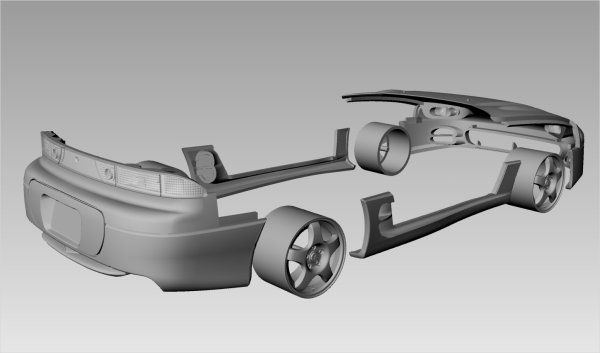 SMC TKP-003 1/24 三菱 GTO / 3000GT `93 コンバージョンキット タミヤ対応