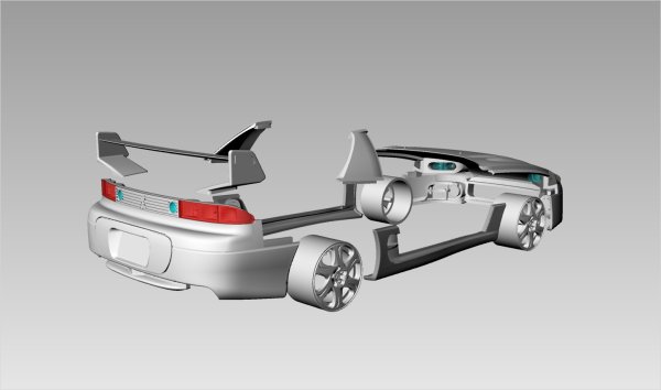 SMC TKP-003 1/24 三菱 GTO / 3000GT `98 後期型 コンバージョンキット タミヤ対応