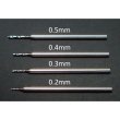 画像2: タミヤ 精密ドリル刃0.2mm （軸径1.0mm） （工具） (2)