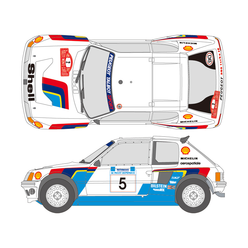 SHUNKO 1/24 プジョー 205T16 1985 デカールセット タミヤ対応