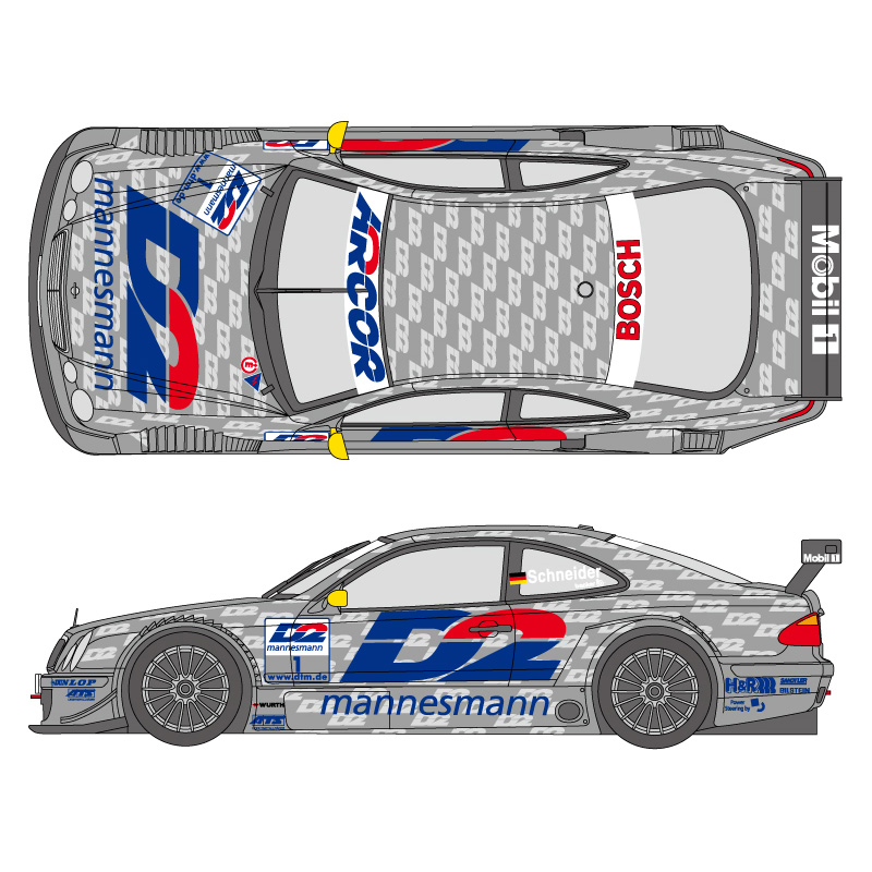 SHUNKO 1/24 D2 CLK 2000 デカールセット タミヤ対応 | クアトロ