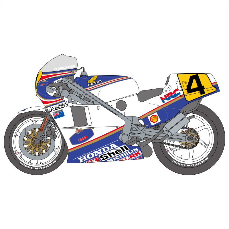 SHUNKO MODELS 1/12 NSR500 1986 デカールセット タミヤ対応