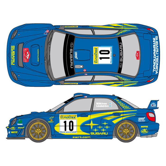 SHUNKO 1/24 ワークスチーム インプレッサ 2002 モンテカルロ