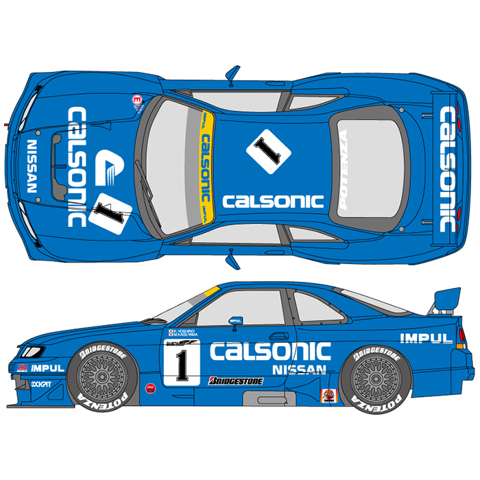 MTECH カルソニックスカイラインR33型R 34型セット ミニカー