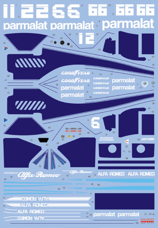 SHUNKO MODELS シュンコモデル SHK-D379 1/20 ブラバム BT46 1978-79 デカールセット タミヤ対応
