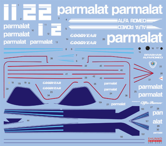 SHUNKO MODELS シュンコモデル SHK-D380 1/20 ブラバム BT46B 1978 スウェーデン デカールセット フジミ対応