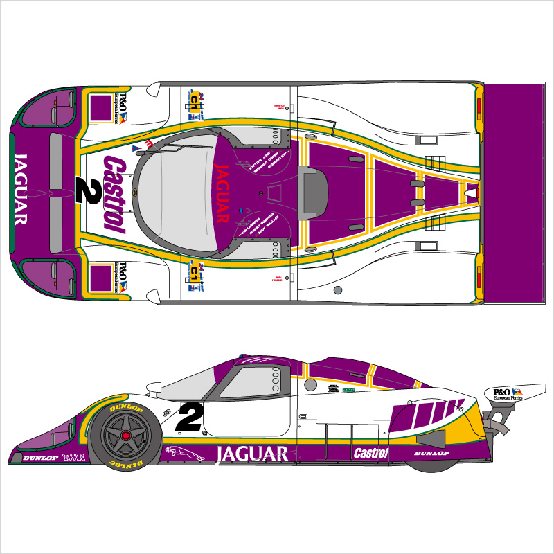 Amazon | TSM MODEL 1/43 935K3 APPLE Silk Cut Jaguar XJR9