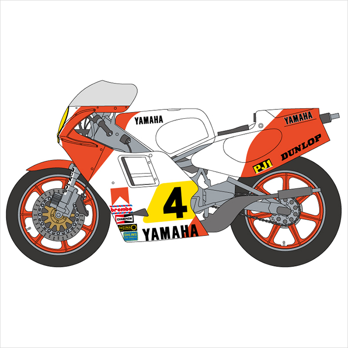 SHUNKO MODELS 1/12 YZR500&ライダー #4 1983 デカールセット タミヤ対応