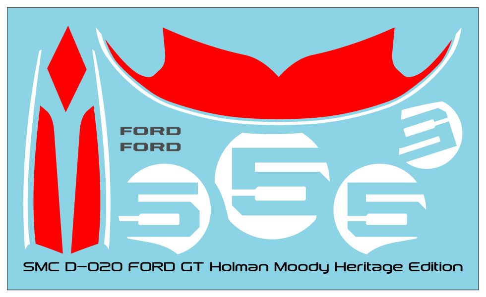 SMC D-020 1/24 フォード GT ホルマン・ムーディ ヘリテージ エディション デカール