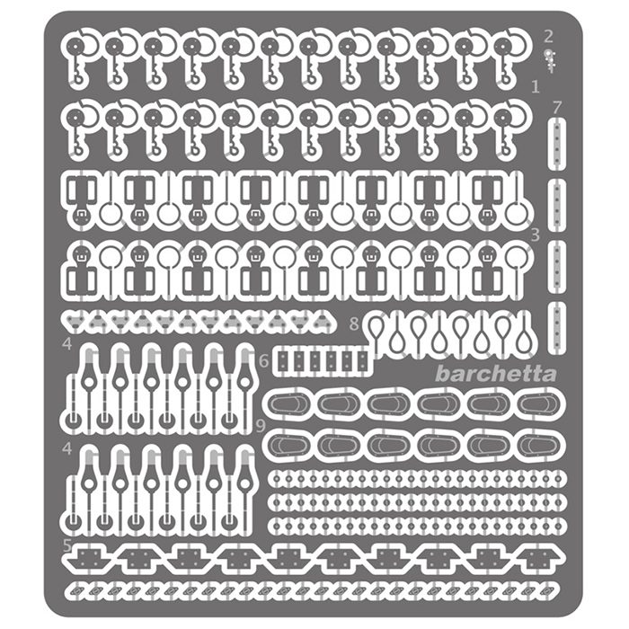 バルケッタ スプリング ガンメタ色 外径1.0mm 10本入