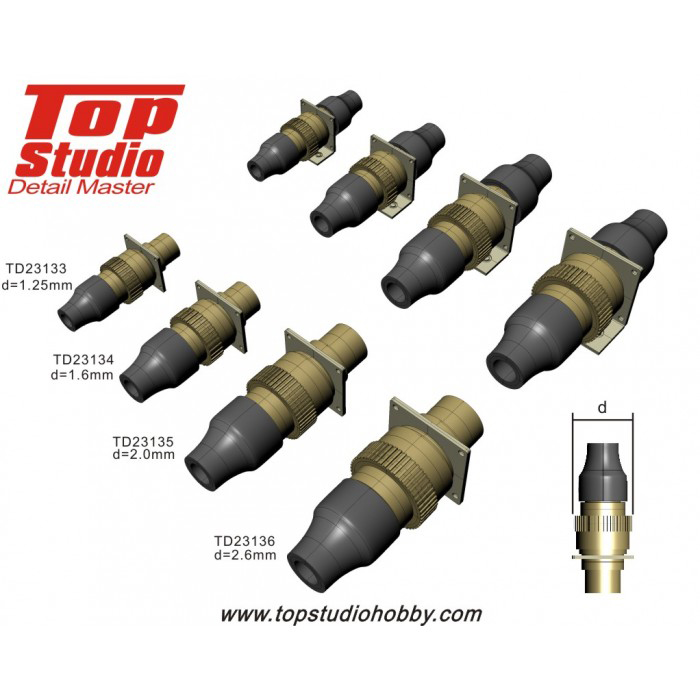 トップスタジオ 1/12 2.6mm 電装コネクター エレクトロニック ...