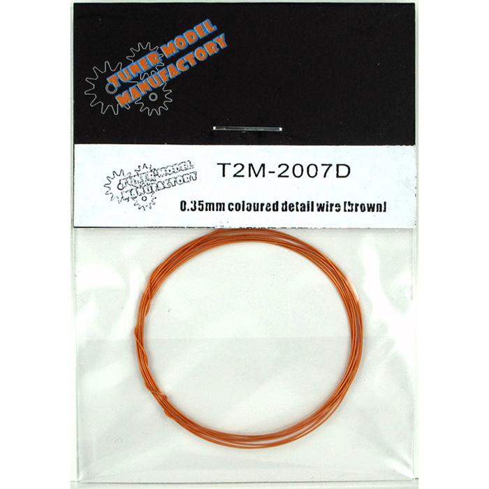Brown Tuner Model Manufactory 0.35mm Coloured Detail Wire T2M