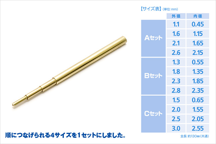 ウェーブ NEW C・パイプ 4本組 OP-586 OP-587 OP-588