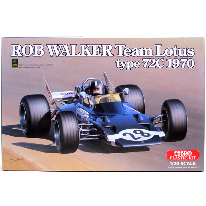 エブロ 1/20  ロブウォーカーチーム ロータスタイプ72C 1970