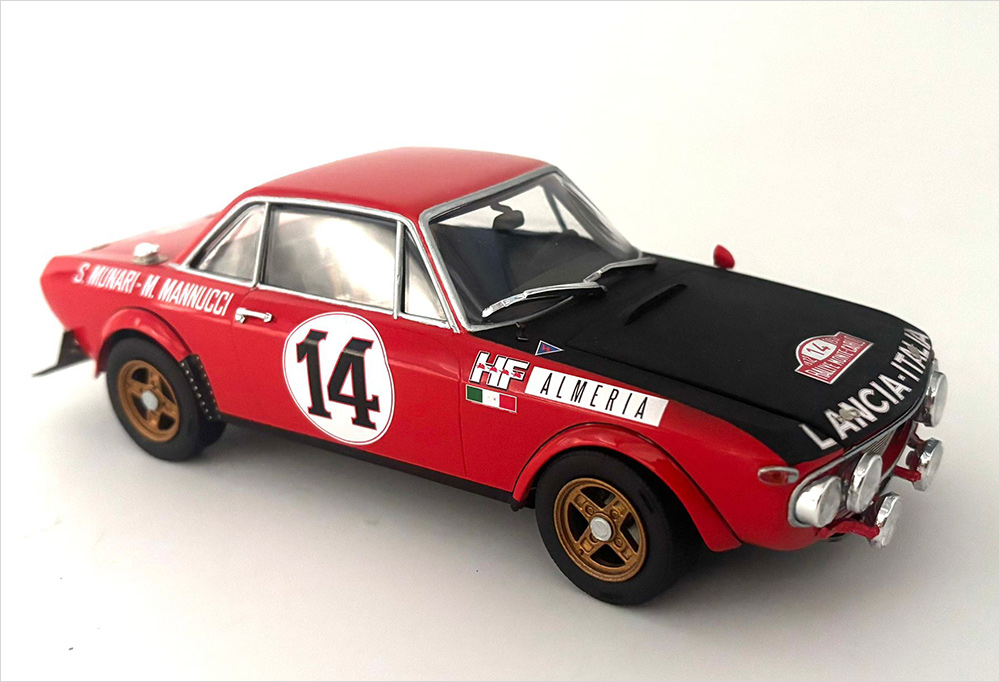 イタレリ 3670 1/24 ランチア フルビアHF 1972 ラリーモンテカルロ プラモデル