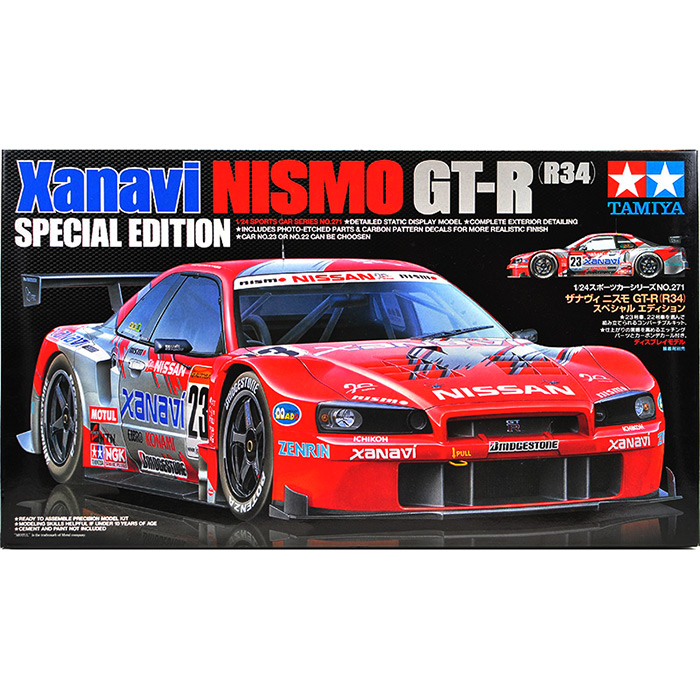 タミヤ 1/24 ザナヴィ ニスモ GT-R (R34) スペシャルエディション