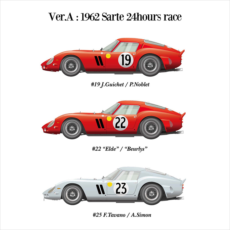 モデルファクトリーヒロ MFH K466 K467 K468 K565 K566 1/12 フェラーリ 250 GTO 1962