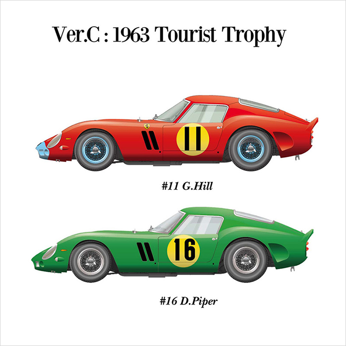 モデルファクトリーヒロ MFH K466 K467 K468 K565 K566 1/12 フェラーリ 250 GTO 1962