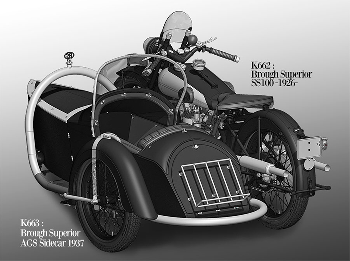 モデルファクトリーヒロ MFH 1/9 ブラフ・シューペリア AGS サイドカー