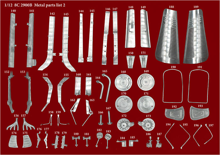 モデルファクトリーヒロ MFH K811 1/12 アルファロメオ 8C 2900B Mille Miglia 1938