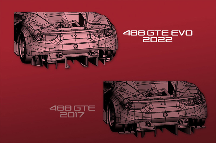 モデルファクトリーヒロ MFH K819 1/12 フェラーリ 488 GTE Evo 2022
