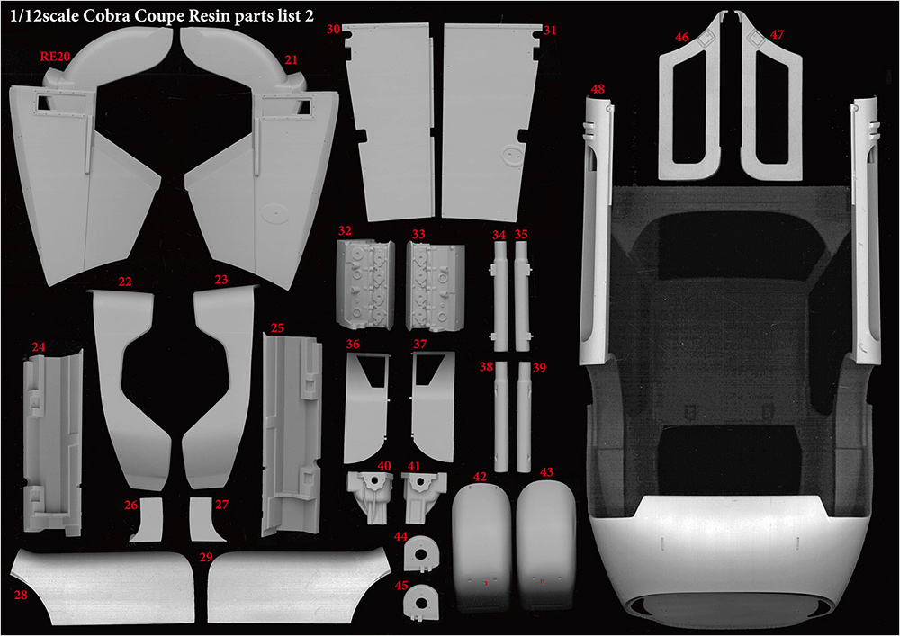 モデルファクトリーヒロ MFH K826 1/12 シェルビー コブラ デイトナ クーペ