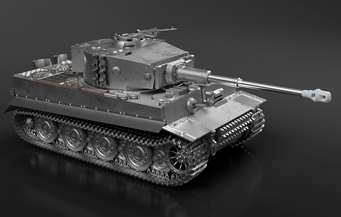 モデルファクトリーヒロ MFH MK006 1/35 ドイツ重戦車 ティーガーI 後期生産型 フルメタルVer.