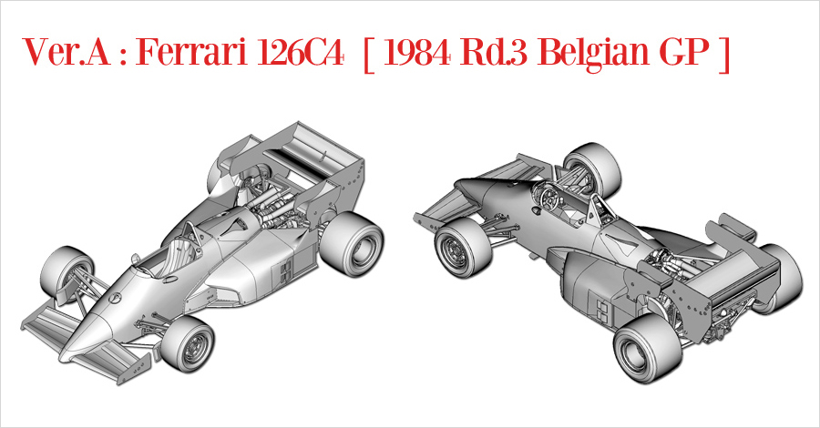 モデルファクトリーヒロ MFH K442 K443 K444 1/43 フェラーリ 126C4 126C4M 126C4M2