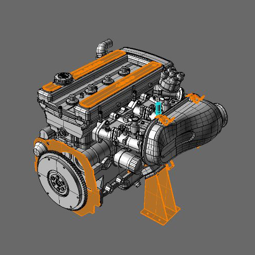 SMC 1/24 2T-G エンジンキット