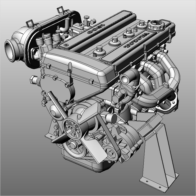 SMC 1/24 2T-G エンジン | クアトロポルテ 通販